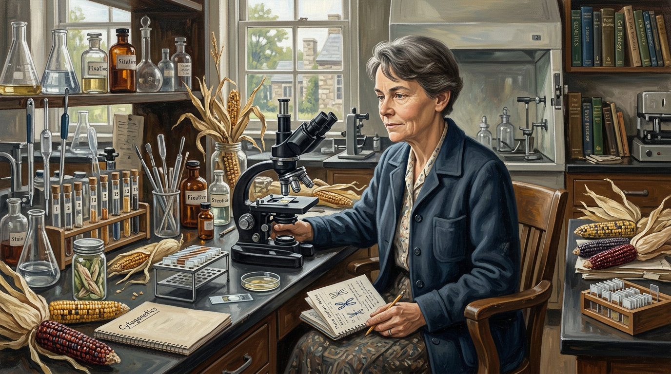 Portrait of Barbara McClintock