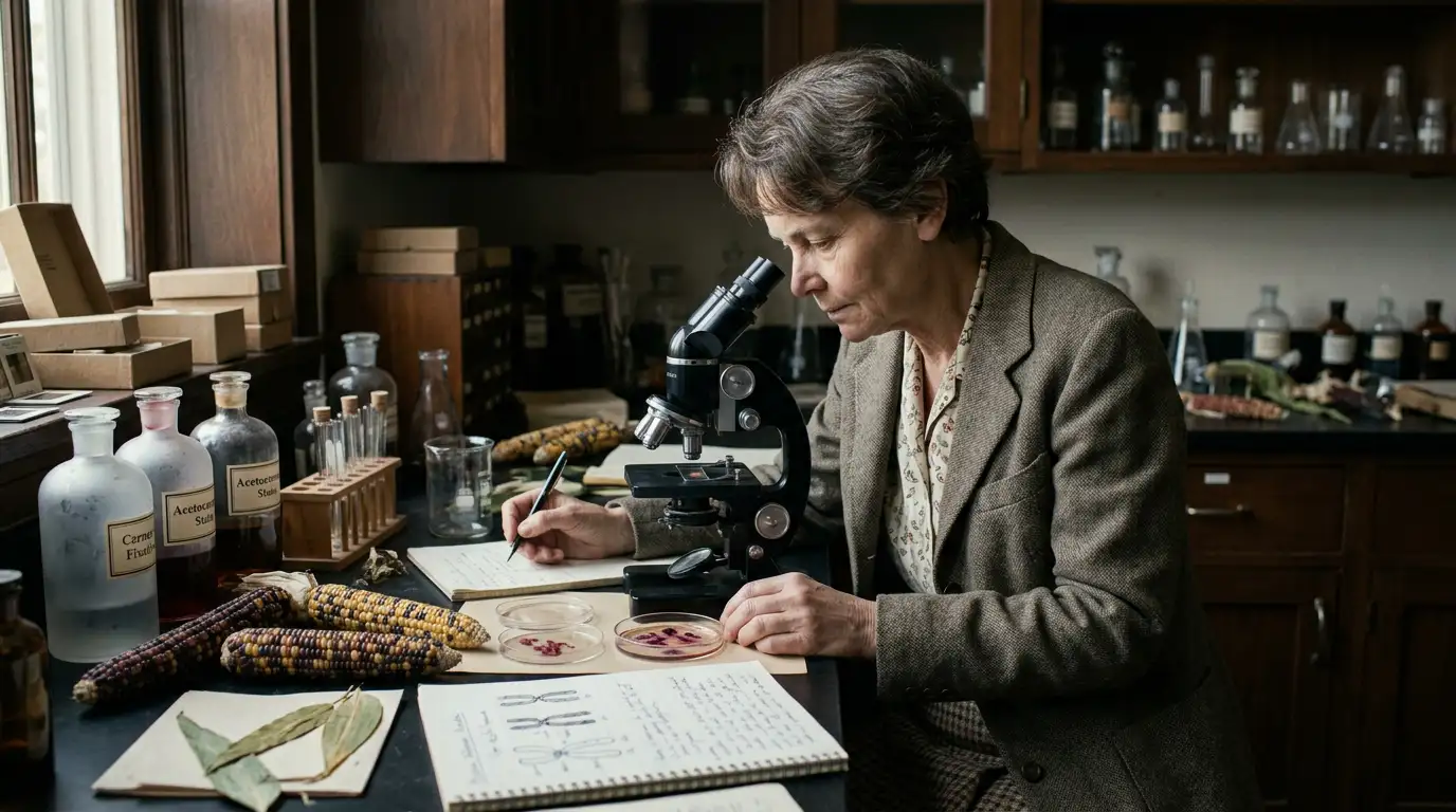 Portrait of Barbara McClintock