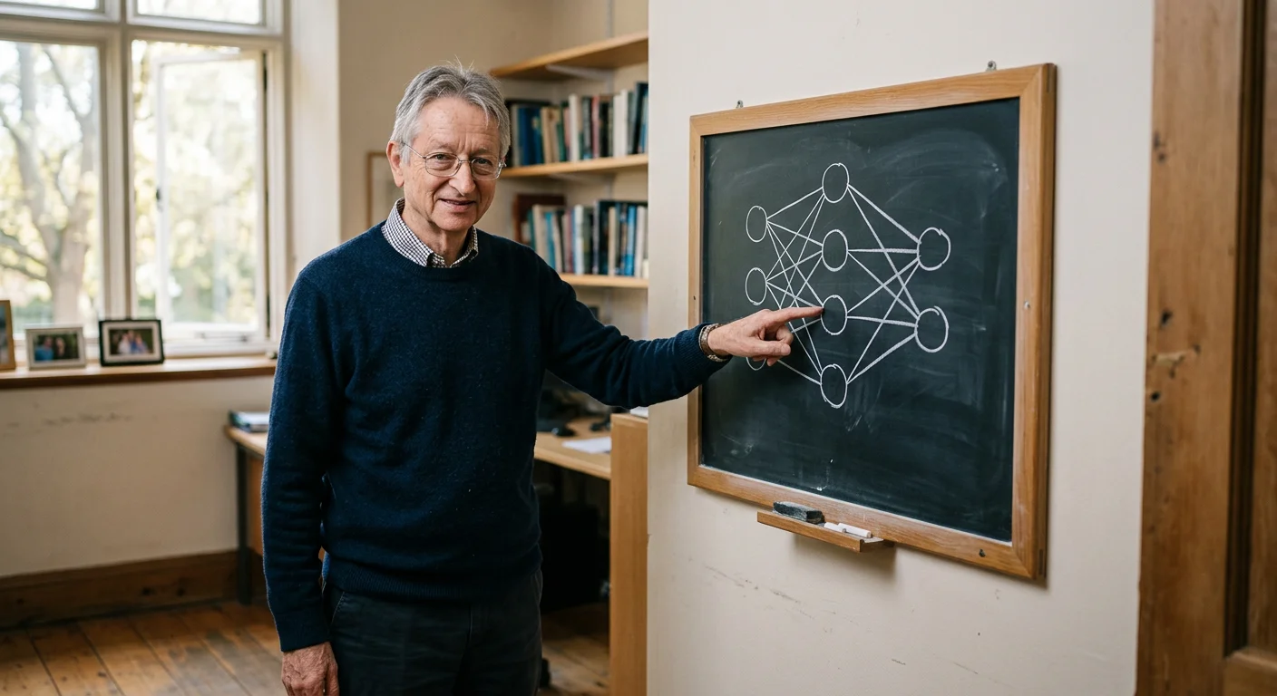 Portrait of Geoffrey Hinton