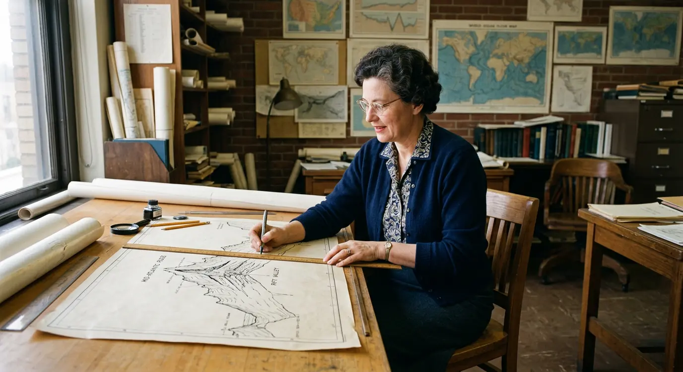 Portrait of Marie Tharp
