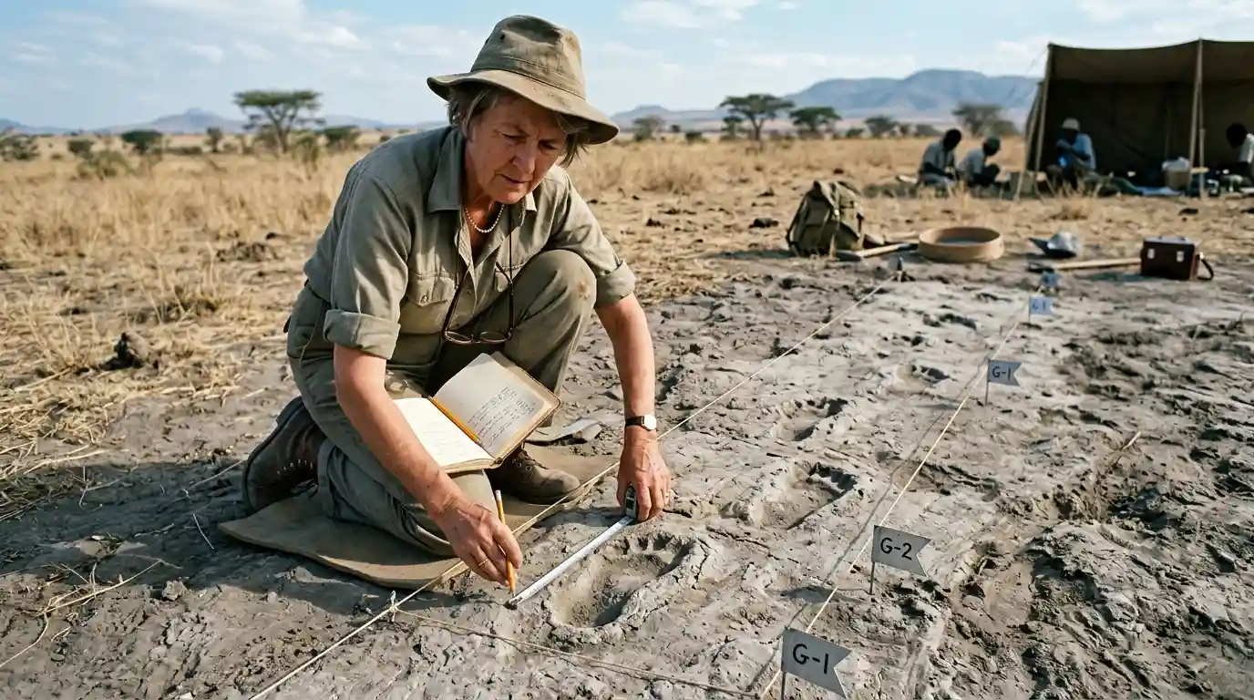 Portrait of Mary Leakey