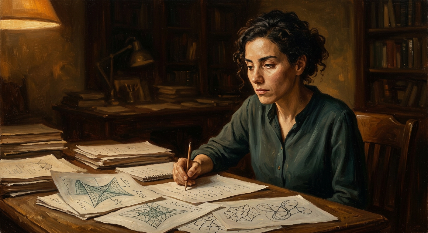Portrait of Maryam Mirzakhani