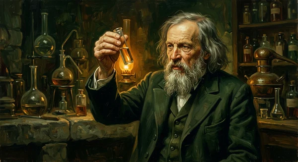 Portrait of Dmitri Mendeleev
