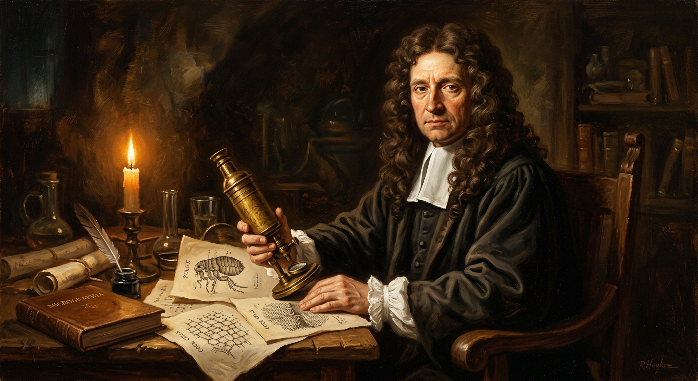 Portrait of Robert Hooke