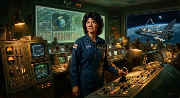 Portrait of Sally Ride