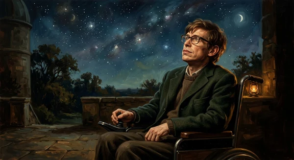 Portrait of Stephen Hawking