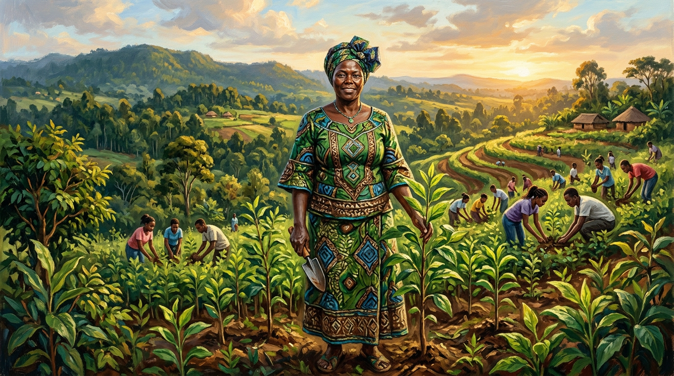 Portrait of Wangari Maathai